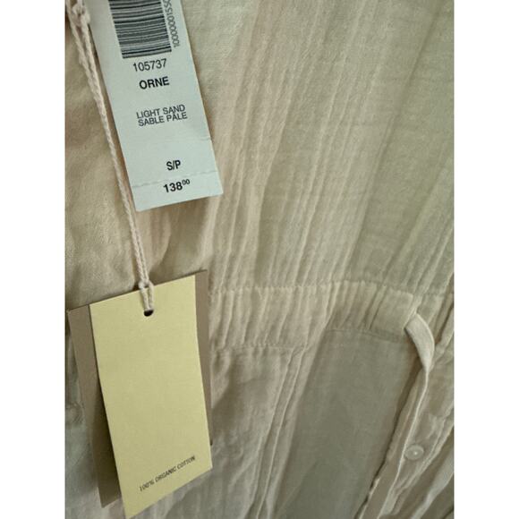 Aritzia Wilfred‎ Free Orne Button Up Jumpsuit Light Sand Size Small - Picture 9 of 14